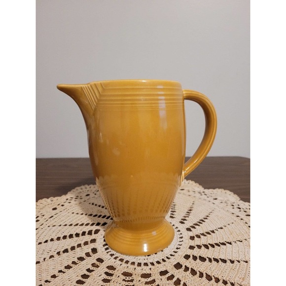 Vintage FiestaWare Antique Gold Coffee Server Pot Pitcher No Lid - Picture 1 of 5
